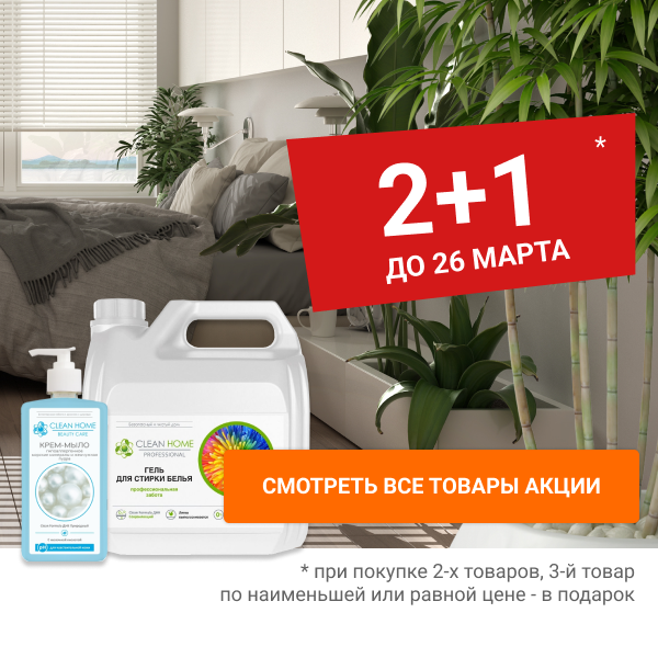 Акция 2+1 CLEAN HOME