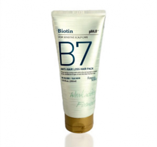 Маска против выпадения волос с биотином, B7 Anti-Hair Loss Hair Pack FOREST STORY 200 мл.