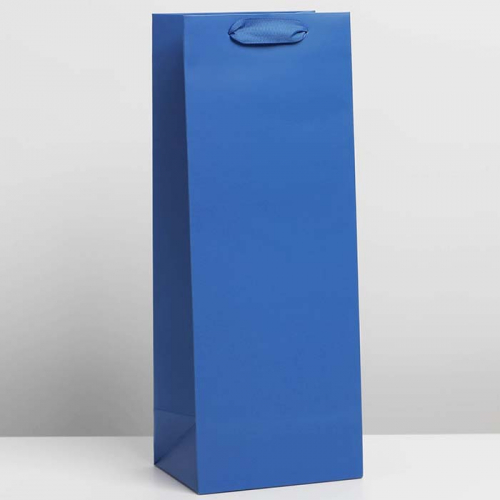 Пакет под бутылку «Синий» ДАРИТЕ СЧАСТЬЕ 13 x 36 x 10 см
