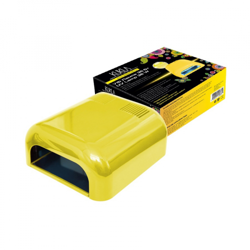 Желтая УФ лампа 36 Вт (4 шт*9 Вт) таймер 120/бесконечность JessNail KUKLA 230