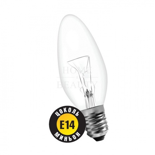 NAVIGATOR B35 E14 60W  Электрическая лампочка, свеча NI-B-60-230-E14-CL, прозрачная 94304
