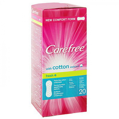 CAREFREE Cotton салфетки ароматизирированные, New, 20 шт
