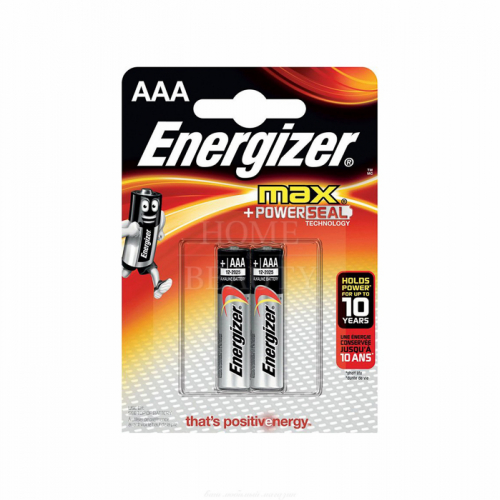 ENERGIZER Батарейка ENR MAX E92 AAA BP 2 RU, 1 бл