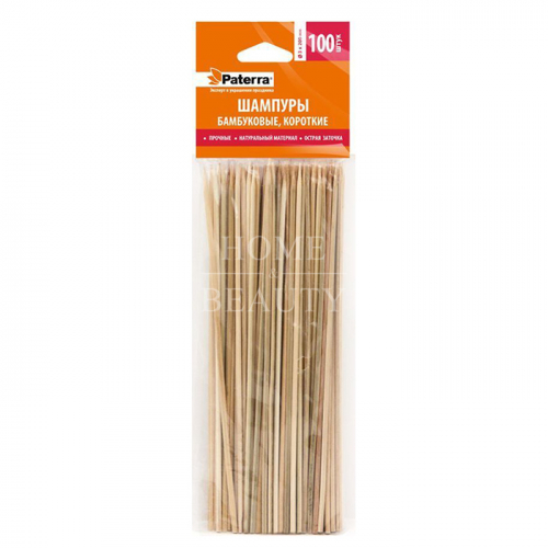 PATERRA Шампуры для шашлыка бамбуковые 200 мм, 100 шт