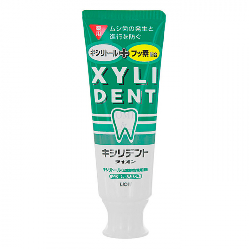 LION Зубная паста "Xyli Dent" с фтором для укрепления зубной эмали 120гр. ( в тубе)