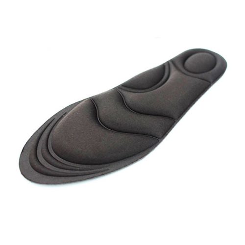 Мягкие анатомические стельки с антибактериальным эффектом для спортивной обуви (черные) FUDO KAGAKU Soft Fit 25-28 см