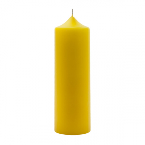 Свеча столбик 60*190 желтая