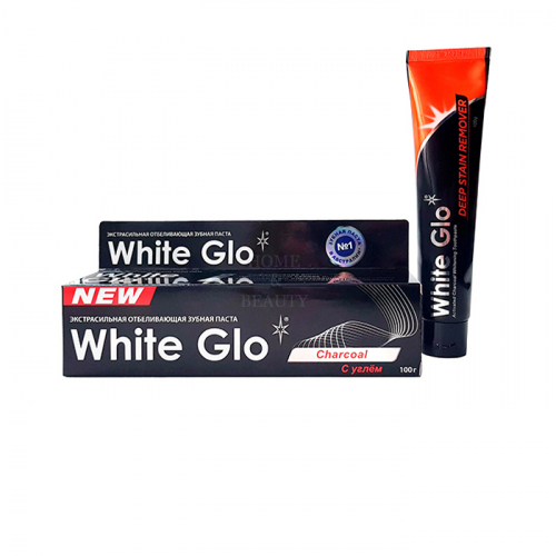 WHITE GLO Зубная паста с углем 100 мл