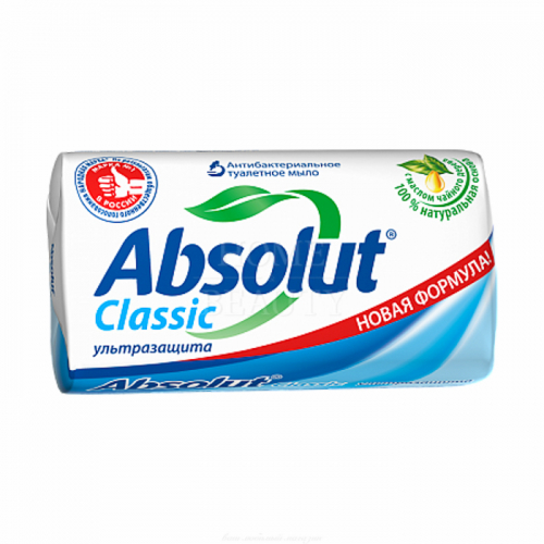 ABSOLUT мыло антибактериальное  Ультра защита (синее) 90 г