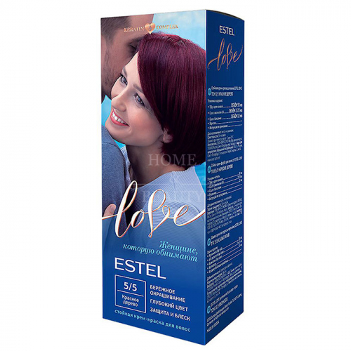 Стойкая крем-краска  для волос LOVE, ESTEL, 167 г