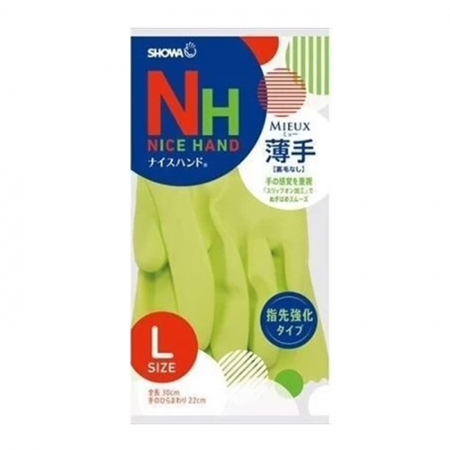 Перчатки виниловые размер зеленые, SHOWA, размер L