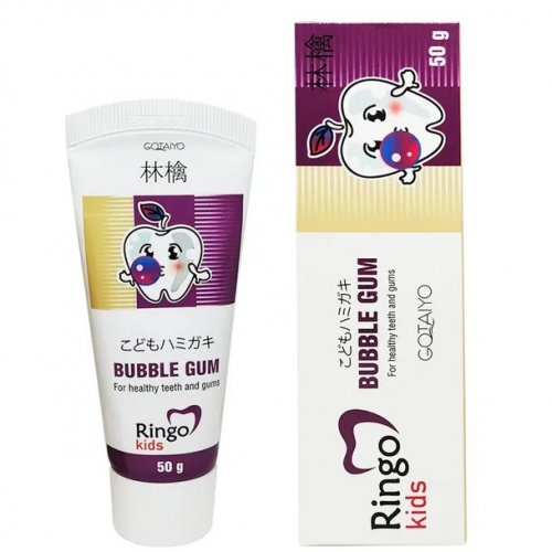  Детская зубная паста Бабл гам/Bubble Gum, RINGO 50г