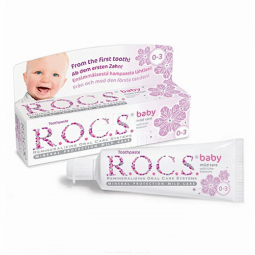 R.O.C.S. Baby Зубная паста для малышей Аромат Липы от 0-3 года 45 г