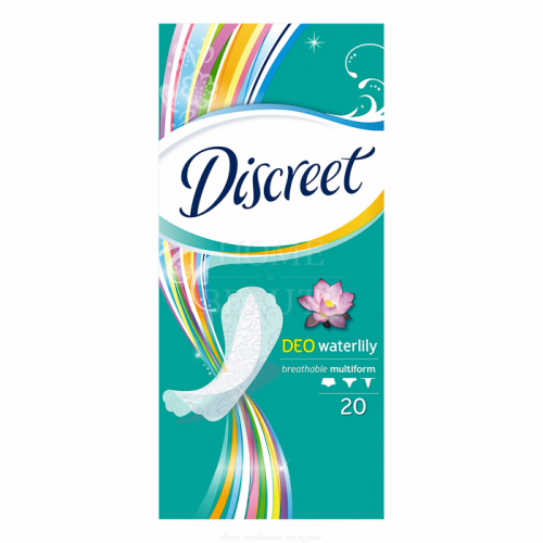 DISCREET Женские гигиенические прокладки на каждый день Deo Water Lily Single 20 шт