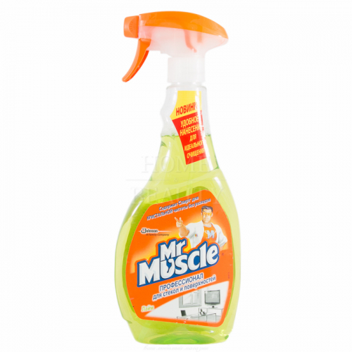 MR.MUSCLE Чистящее средство для стекол Профессионал, лайм, 500 мл