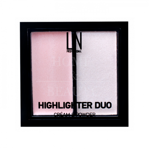 LN Хайлайтер для лица 2в1 Cream Powder Highlighter Duo