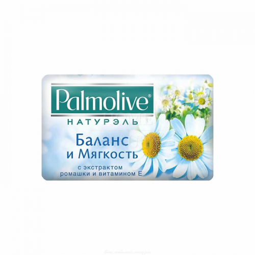 PALMOLIVE Туалетное мыло Баланс и Мягкость с экстрактом ромашки и витамином Е 90г