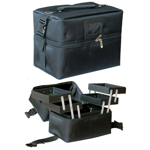 Черная сумка-кофр для инструментов, текстиль JESS NAIL 