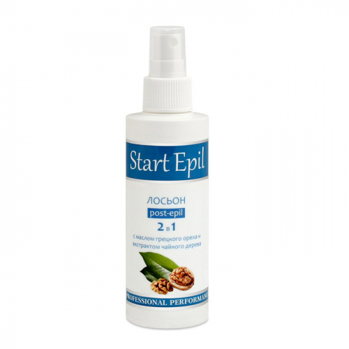 START EPIL Лосьон 2 в 1 против вросших волос и для замедления роста волос с маслом грецкого ореха, 160 мл