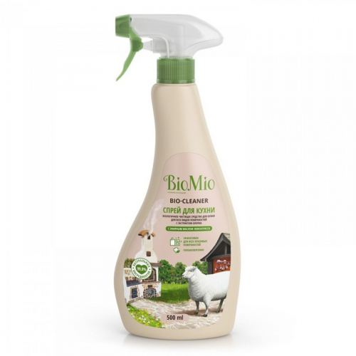 Экологичный чистящий спрей для кухни с эфирным маслом ЛЕМОНГРАССА BIOMIO BIO-KITCHEN 500 мл