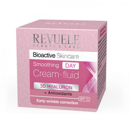 Дневной крем-флюид для лица Revuele 3D Hyaluron+Antioxidants, 50 мл