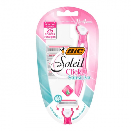 Бритва Miss Soleil Click Sensitive для чувствительной кожи 4 лезвия, BIC