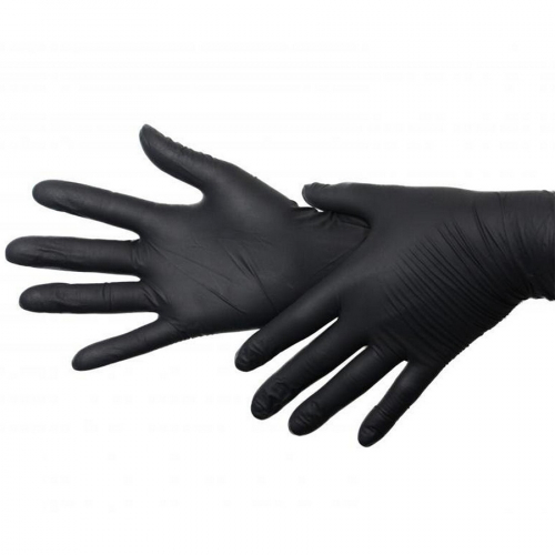 Перчатки нитриловые черные CC BROW S 1 пара