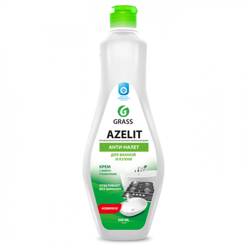 Крем чистящий AZELIT для ванной комнаты и кухни, GRASS, 500 мл