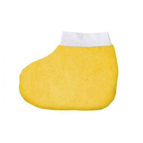 Носки для парафинотерапии махровые с манжетом Жёлтый, светло-коричневый, JESS NAIL