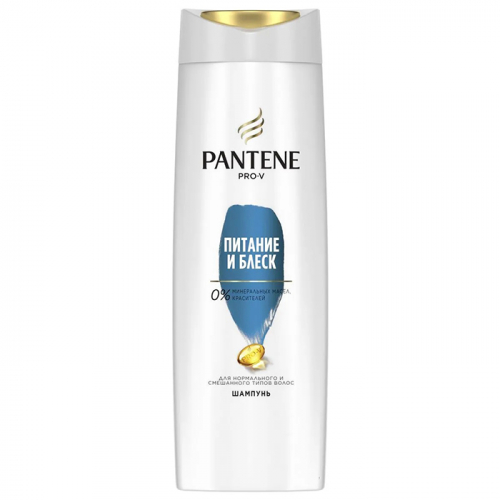 Шампунь Питание и блеск для нормальных волос и волос смешанного типа, PANTENE PRO-V, 400мл