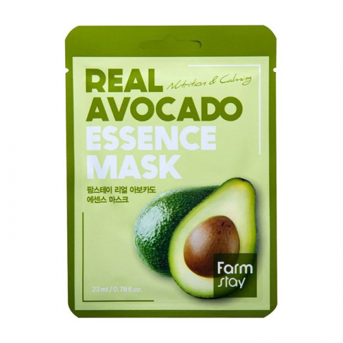 Тканевая маска для лица с экстрактом авокадо FARMSTAY, 23 мл
