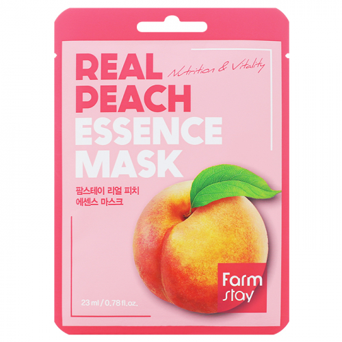 Тканевая маска для лица с экстрактом персика FARMSTAY, 23 мл
