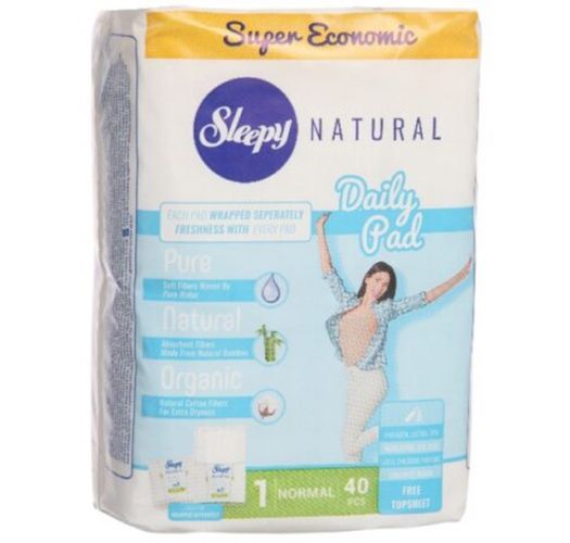 Прокладки Ежедневные натуральные Super Econom Нормал, SLEEPY, 40 шт