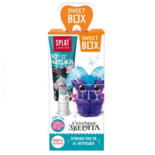 SPLAT Набор Sweetbox зубная паста Бабл гам 20 мл + игрушка