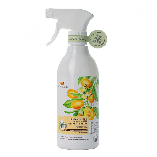 Арома-спрей для мытья кухни пробиотический AROMACLEANINQ Солнечное настроение 500 мл