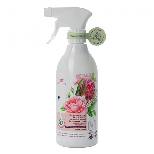 Пробиотический арома-спрей для уборки дома AROMACLEANINQ Романтическое настроение 500 мл