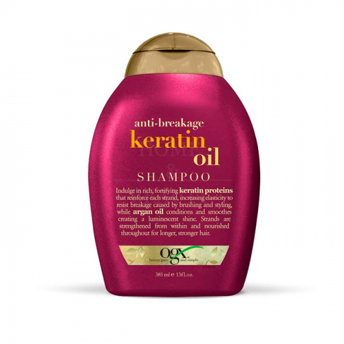 OGX Шампунь против ломкости волос с кератиновым маслом 385 мл