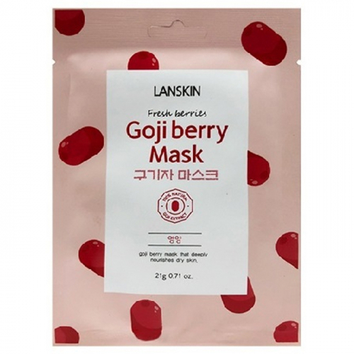 Тканевая маска для лица с ягодами годжи, LANSKIN, 21 г