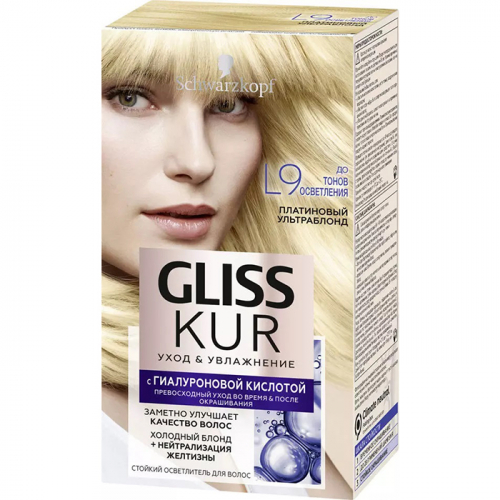 Стойкая краска для волос Уход & Увлажнение, GLISS KUR, 142.5 мл