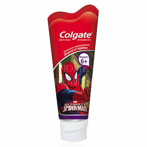 COLGATE зубная паста детская spiderman/barbie 6+ 75мл