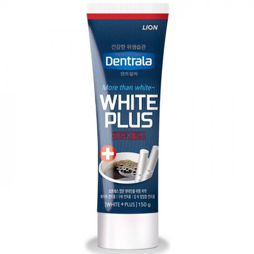 Зубная паста отбеливающая Dentrala White plus Защита от кофе, чая и сигарет, LION, 150 г