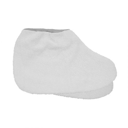 Махровые белые/бежевые носки для парафинотерапии JESS NAIL 