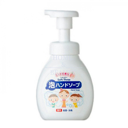 MITSUEI SOFT THREE Нежное пенное мыло для рук с ароматом персика антисептическое 250 мл