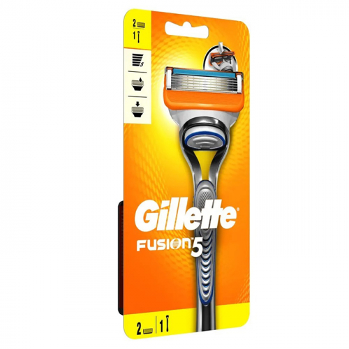 Станок для бритья мужской Fusion5 с 2 сменными кассетами, GILLETTE