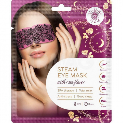 SPA-маска для глаз теплая расслабляющая с ароматом розы MI-RI-NE 12 г 