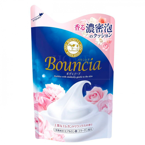 COW BRAND "Bouncia" Увлажняющее жидкое мыло для тела Цветочный аромат, 430мл 