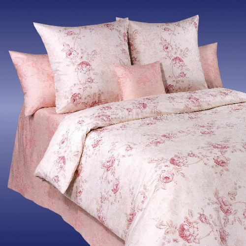  Комплект постельного белья Амели розовый COTTON DREAMS 1,5сп 215х160см, 215х150см, 70х70см 2шт