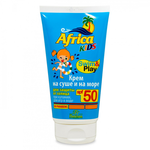 Крем для защиты от солнца на суше и на море SPF 50 FLORESAN "Africa Kids" 150 мл