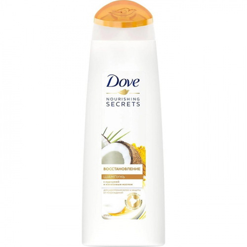 Шампунь для волос Восстановление, с куркумой и кокосовым маслом, DOVE, 250 мл