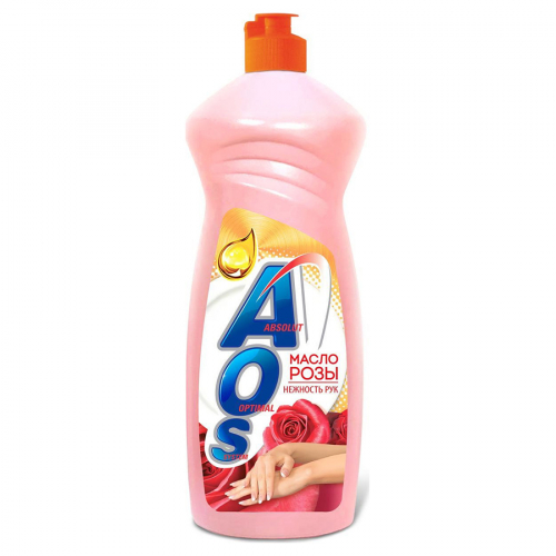 Средство для посуды AOS масло розы 900 мл